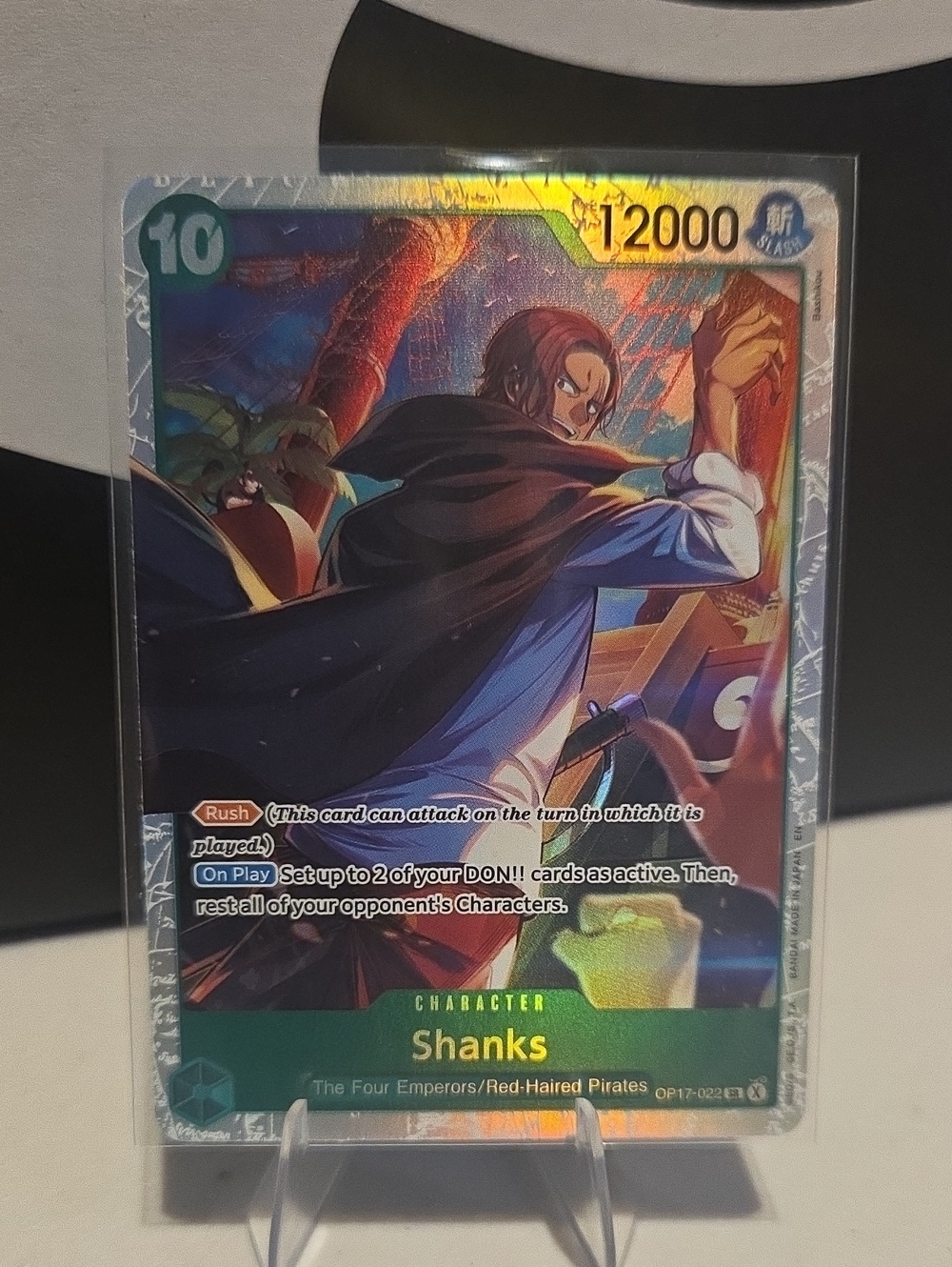 Shanks Character Card - Green/Gold Trading Card
